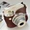 Hot Selling Coffee PU Leather Case Bag For Fujifilm Instax Mini 25