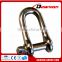 Stainless steel European type quality Dee type shackle