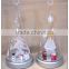 Hand Painted Clear LED Light Christmas Tree with Spun Glass Snowman/Angel/Tree inside