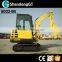 2.2 ton Mini hydraulic excavator ,rubber Crawler excavator