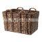 Natural seagrass storage basket with handles