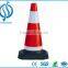 High base rubber road cone