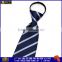 Custom stripe woven zip ties 100%polyester men necktie