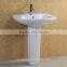 Floor Stand Bathroom Square Ceramic Pedestal Basin