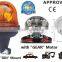 E-MARK Revolving Halogen Warning Light, ECE MARK Rotating Halogen Warning Beacon(SR-BL-505R-9) Flexible Europe DIN Mount Pole
