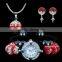 Gradient/pure color rhinestone Shamballa clay beads Shamballa Watch Set Braclet Watch/Necklace Pendant/Stud Earrings SetsBS068