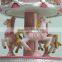 Home decor wooden toy carousel music box