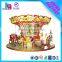 Hot sale coin operated carousel horses 3 seats horse carousel kiddie rides in park