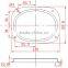 LED Glass Lens Optical Lens 114mm For LED Street Light KC114