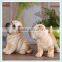 Resin Shar Pei Dog Statue With Cute Dog Design