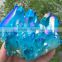 decoration blue electroplating Rainbows Crystal Cluster crystal stone
