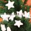 Christmas tree ornaments snow star pentagram flash