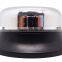 Reception bell in silver plated cover with colorful painted base