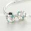 B0004 Fashion European DIY 925 Sterling Silver Charm Bangle For Women
