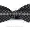 2016 hot selling cheap and fashion plaid mens silk bow tie for boys