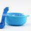 Food Grade Safe Baby Food Storage With Spoon Silicone Bowl