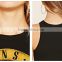 OEM Custom printing top slim fit vest I-shape crop top for women