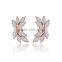 High Quality Fashion Crystal Fashion Zircon flower Stud Earrings