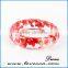 Fashion new style dried flower resin acrylic bangles