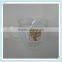 Heart shape double wall glass 250ml double wall coffee mug with good price