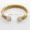 kalen stainless steel 1 gram gold bangles