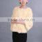 RB25 wholesale rabbit fur coat ladies coat
