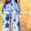 thai HIPPIE BOHO blue lover tie dye knot rayon summer maxi romper long jumpsuit pants