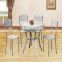 High quality PVC veneer Dining table and chairs Furniture