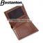 customized logo genuine leather small wallet for men wholesale