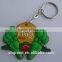 Cartoon 3D silicone rubber keychain