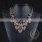 high quality colorful resin chunky statement necklace tin alloy fashion women pendant necklace 6390120