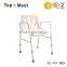 TOPMEDI Aluminum handicap bath shower chair with seat for bathroom&toile