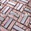 SMP03 Copper glass mixed electroplate mosaic Mixed strip mosaic Self paste mosaic