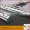 Full extension three fold soft close under mount concealed telescopic channel drawer slide