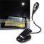 Gooseneck Clip Extra-Bright 2 LED Book Reading Light Portable LED Emergency Light 2 Brightness Settings Perfect for Bookworms