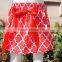 Kids Clothing Wholesale Cheap Red Cotton Skirt For Girl Fashion Quatrefoil Pettiskirts Skirt for Kids Young Girls Mini Skirt