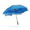 Blue custom printed golf umbrella with custom logo for promotion umbrella