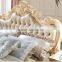 French Royal Style Leather Bed Luxury King Size Bed Room Furniture Bed Set