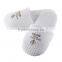 Disposable EVA sole hotel bathroom slippers with embroidery hotel logo
