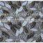 Vogue mesh gold yarn leaves embroidered lace fabric for garment
