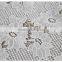 Fashion ollover floral polyester water soluble designer fabrics in white