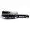 Nice design yellow leopard detangle hair brush & tangle brush with good quality