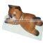 Cat wood figurine