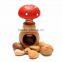 wood mushroom nut cracker