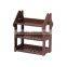3-Shelf Multifunction Shelving Unit Plastic Storage Rack With Home Shape Wine Organizer