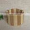 Wholesale small round decorative wooden bucket with lid