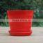 15040110 Supply High Quality Colorful Melamine Flowerpot