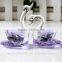 Custom clear glass crystal swan figurines wholesale crystal ornament
