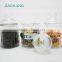 chinese style recycled glass tea sugar coffee jar with brand and lid