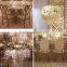 B8085 Heart shape gold chair for wedding